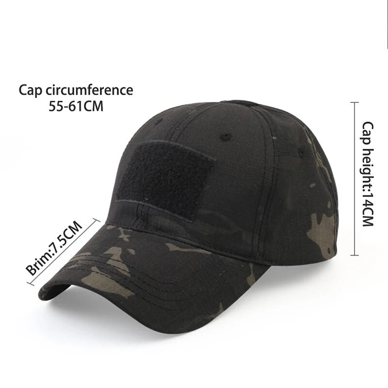 Камуфлажни военни бейзболни шапки traf Mesh Tactical Army Sport Adjustable Snapback Contractor Dad Hats Men Women