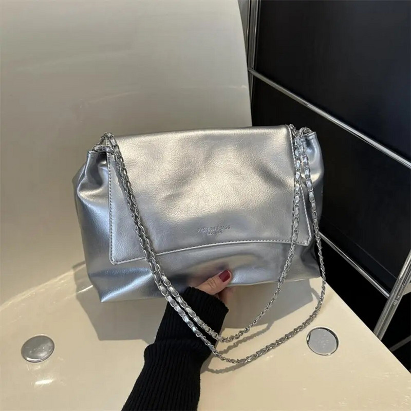 Torba za nošenje na rame s remenom s lancem Elegantna torba za nošenje na rame s lancem i remenom za nošenje na remenu za žene Kapacitet čvrst za putovanje na posao