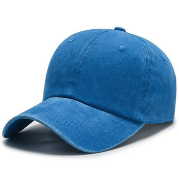 COKK Πλυμένο βαμβακερό ρυθμιζόμενο μονόχρωμο καπέλο μπέιζμπολ Γυναικείο αντρικό καπέλο για ζευγάρια Μόδα Καπέλο μπαμπάς Καπέλο Snapback Καπάκι υψηλής ποιότητας