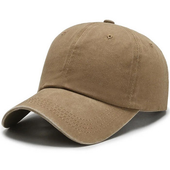 COKK Πλυμένο βαμβακερό ρυθμιζόμενο μονόχρωμο καπέλο μπέιζμπολ Γυναικείο αντρικό καπέλο για ζευγάρια Μόδα Καπέλο μπαμπάς Καπέλο Snapback Καπάκι υψηλής ποιότητας