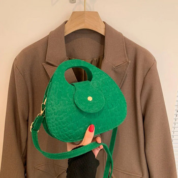 Τσάντα One Shoulder Handbag Τσάντα χιαστί για γυναίκες Κορεάτικη τσόχα τσάντα Χειμερινή γυναικεία τσάντα ρετρό ανάγλυφη τσάντα
