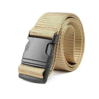 Sõjaväe taktikaline vöö meestele Reguleeritav plastist pandlaga välisreisi vöökoht 125 cm pikk kvaliteetsed nailonist lõuendist rihmad