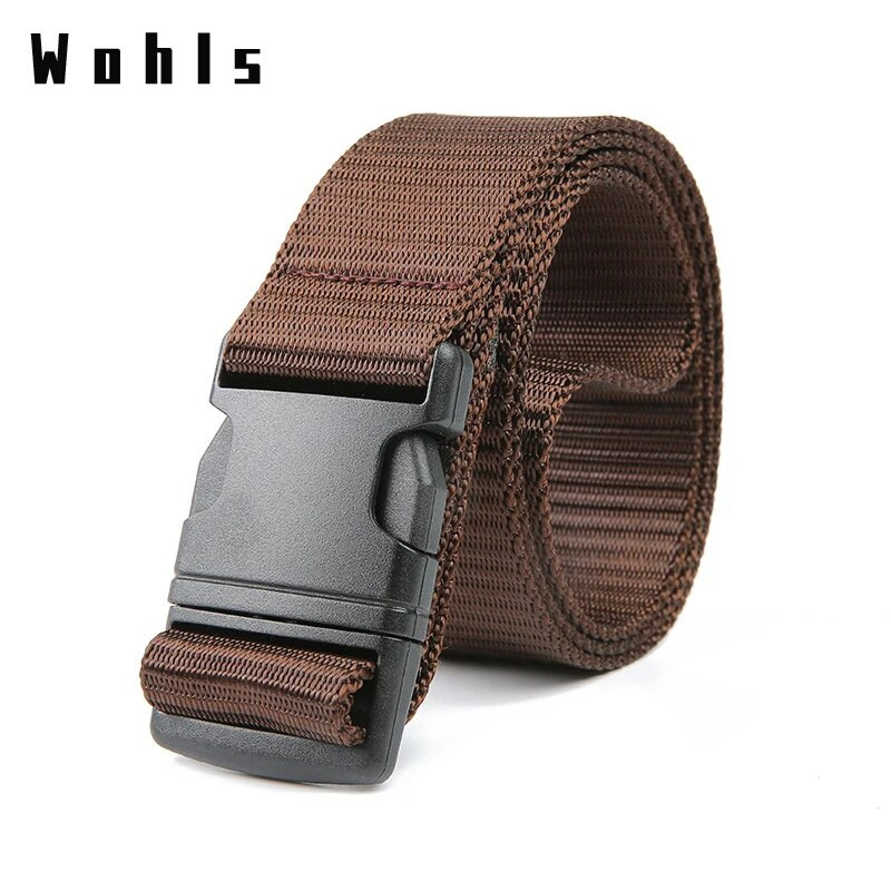 Sõjaväe taktikaline vöö meestele Reguleeritav plastist pandlaga välisreisi vöökoht 125 cm pikk kvaliteetsed nailonist lõuendist rihmad