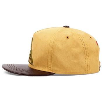 Νέο Pu Δερμάτινο Γείσο Μόδα BKNY Κέντημα Αντρικό Γυναικείο Καπέλα Hip Hop Outdoor Ρυθμιζόμενο καπέλο μπέιζμπολ Casual Αντηλιακό καπέλο