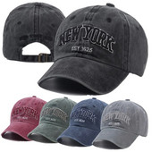 New York isprane pamučne bejzbol kape za žene i muškarce Retro vez s slovom Snapback šeširi Štitnici za sunce Hip hop tatin šešir Casquette