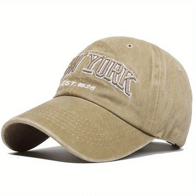 New York isprane pamučne bejzbol kape za žene i muškarce Retro vez s slovom Snapback šeširi Štitnici za sunce Hip hop tatin šešir Casquette
