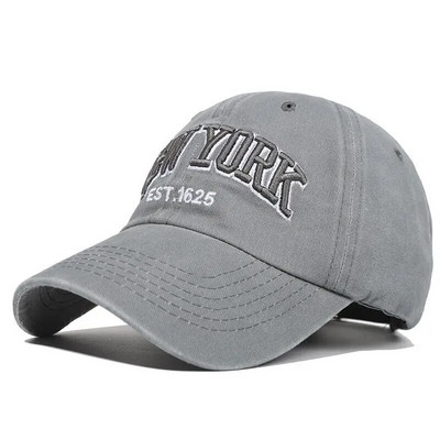 New York isprane pamučne bejzbol kape za žene i muškarce Retro vez s slovom Snapback šeširi Štitnici za sunce Hip hop tatin šešir Casquette