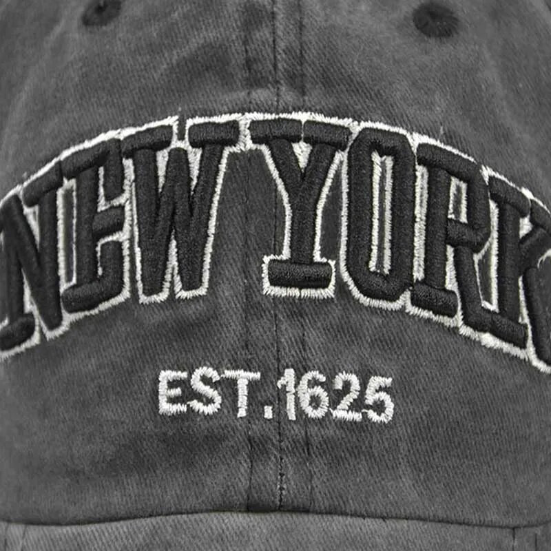 New York isprane pamučne bejzbol kape za žene i muškarce Retro vez s slovom Snapback šeširi Štitnici za sunce Hip hop tatin šešir Casquette