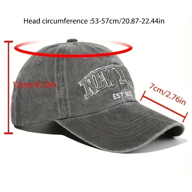 New York isprane pamučne bejzbol kape za žene i muškarce Retro vez s slovom Snapback šeširi Štitnici za sunce Hip hop tatin šešir Casquette