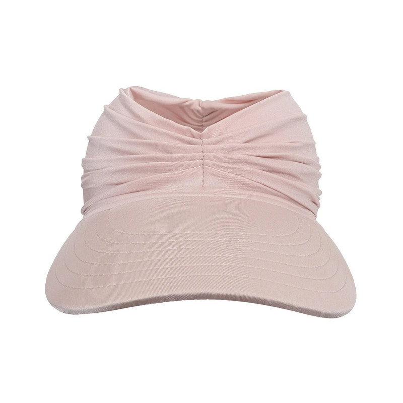 Ženski prazan cilindar Krema za sunčanje Šeširi sa šiltom za plažu Jednobojni, ležerni, s rupom, Sportski nabrani dizajn Kape Šešir