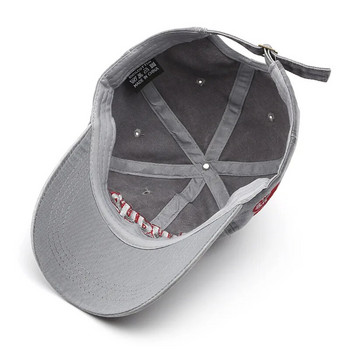 2022 Лято Жени Мъжки Бейзболна шапка Модна буквена бродерия Snapback Шапка Винтидж изпран памук Унисекс Хип-хоп Слънчева шапка Casquette