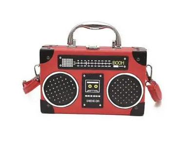 Retro radio kutija u stilu ženske ručne torbe od pu kožne torbe na rame torbica s lancem ženska torba preko ramena s preklopom
