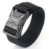 Taktikai öv katonai nylon derekú kültéri túlélési öv kiegészítők gyorskioldó mágnescsatos övek férfiaknak hadsereg fekete