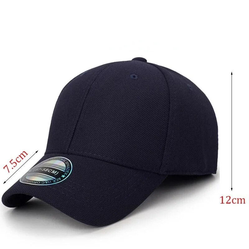 Nyári, légáteresztő sztreccs sapkák illeszkedő egyszínű baseballsapka kültéri sportgolf sapkák nőknek férfiaknak hip-hop Casquette Gorras