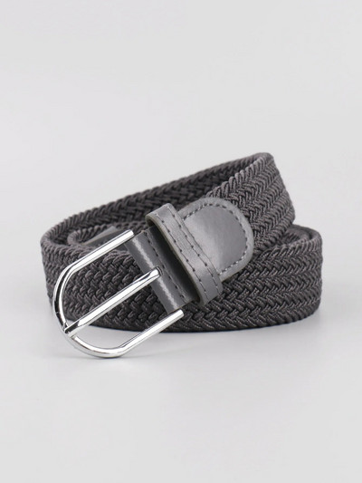 Tamprūs drobiniai odiniai diržai vyrams Moteriškas laisvalaikio megztas karinis taktinis dirželis Vyriškas elastingas diržas kelnių džinsams