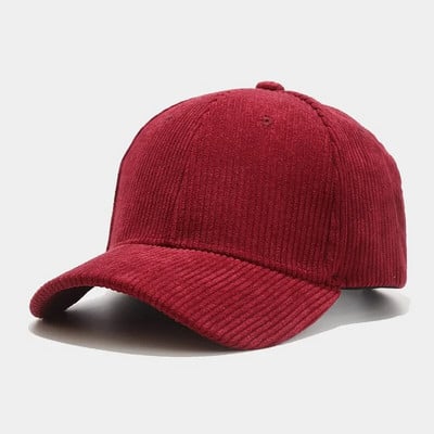 Şapcă de baseball din velur, primăvară, toamnă, pentru femei, bărbaţi, unisex, vintage, solid, snapback, hip hop, pălărie, iarnă, reglabilă, pălărie sport în aer liber