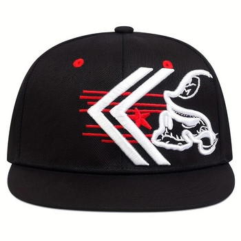 Унисекс бейзболна шапка с бродерия с букви Дамски спортове на открито Слънчева плоска шапка Мъжка мода Мъжки хип-хоп шапки