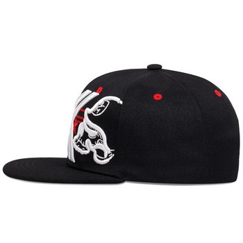 Унисекс бейзболна шапка с бродерия с букви Дамски спортове на открито Слънчева плоска шапка Мъжка мода Мъжки хип-хоп шапки
