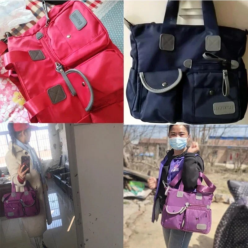 2024-es új nejlon női Crossbody táska alkalmi nagy kapacitású kézitáska női ingázó sport Crossbody válltáska vízálló