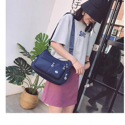 2023 m. Naujas Oksfordo vandeniui atsparus pečių krepšys Moteriškas laisvalaikio skersinis krepšys Daugiafunkcis pirkinių rankinės Didelės talpos pasiuntinių krepšiai