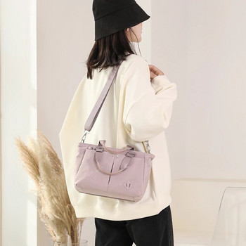 Дамски чанти Дамска чанта за през рамо Висококачествена чанта Messenger Дамски ръчни чанти през рамо Найлон, висок клас персонализиран плат
