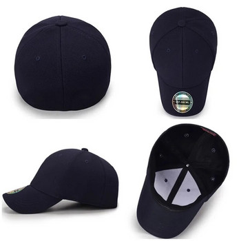 COKK καπέλο μπέιζμπολ Ανδρικά καπέλα Snapback Εφαρμοσμένα με κλειστό πλήρες καπέλο Γυναικεία Gorras Bone Ανδρικό καπέλο φορτηγού Κασκέτα εξωτερικού χώρου Μαύρο