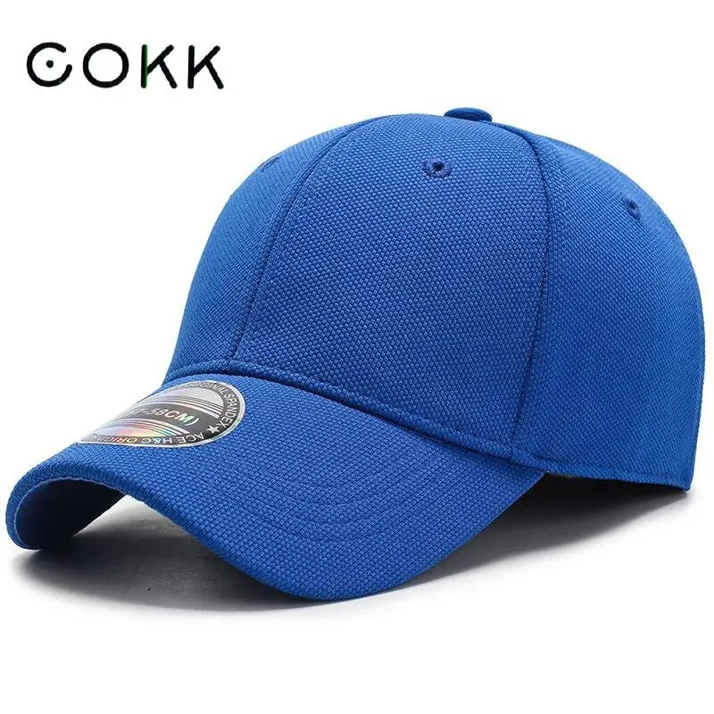 COKK Baseball Cap Muški Snapback Šeširi Uklopljena Zatvorena Puna Kapa Ženska Gorras Bone Muška Trucker Hat Casquette Outdoor Black