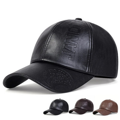 Vintage nahast pesapallimüts Meeste mood Hip Hop Spordimütsid Armee sõjaväemüts Briti vintage veisenahast mütsid gorras
