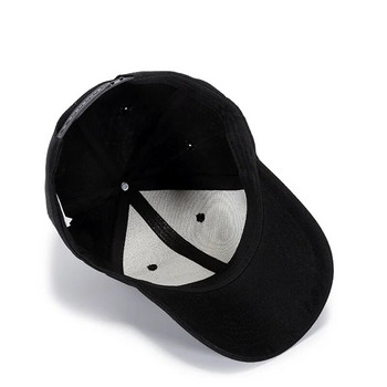 Καπέλο μπέιζμπολ ανδρικό καπέλο μπαμπάς Γυναικείο κέντημα Casual X Caps Bend Visor Ρυθμιζόμενο βαμβακερό ανδρικό κοκάλινο μαύρο καπέλο με κόκκαλο Garros