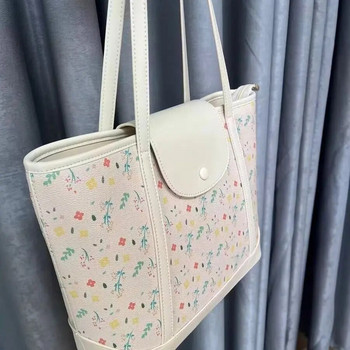 Miyagawa Niche Design Flowers Fashion One Shoulder Bag 2023 Causal New Large Capacity Bag Japanese Girls Commuter Tote Bag