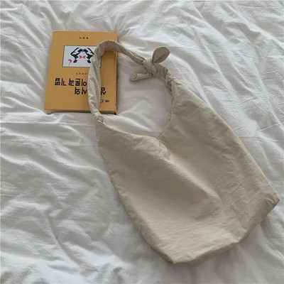 Bandage torbe na rame Ženske ins korejske slatke, jednostavne, retro velikog kapaciteta, mekane torbe za pazuhe Lazy prikladne studentske torbe