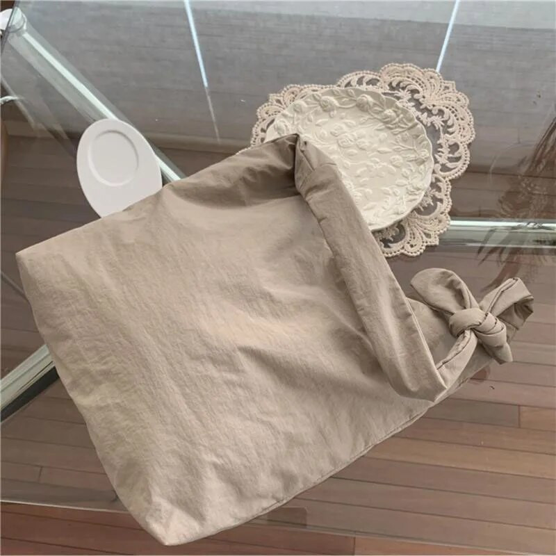 Bandage torbe na rame Ženske ins korejske slatke, jednostavne, retro velikog kapaciteta, mekane torbe za pazuhe Lazy prikladne studentske torbe