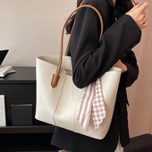 Moteriškas pečių krepšys Stilingas dirbtinės odos krepšys moterims Talpios rankinės, skirtos biuro mokykloms, talpus pečių krepšys