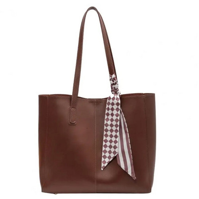 Moteriškas pečių krepšys Stilingas dirbtinės odos krepšys moterims Talpios rankinės, skirtos biuro mokykloms, talpus pečių krepšys