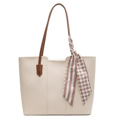 Moteriškas pečių krepšys Stilingas dirbtinės odos krepšys moterims Talpios rankinės, skirtos biuro mokykloms, talpus pečių krepšys