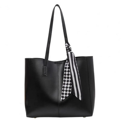 Moteriškas pečių krepšys Stilingas dirbtinės odos krepšys moterims Talpios rankinės, skirtos biuro mokykloms, talpus pečių krepšys