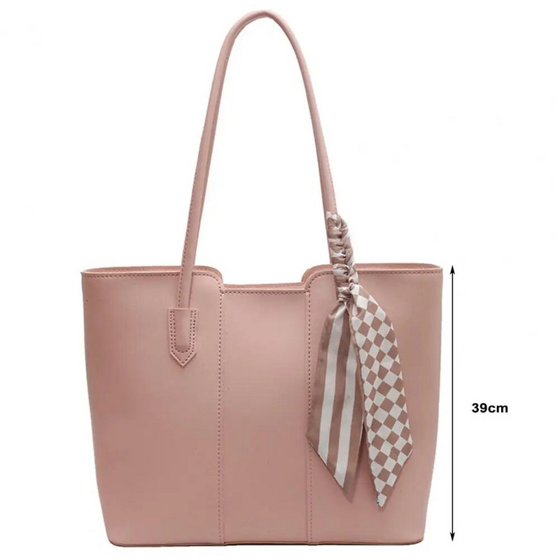 Moteriškas pečių krepšys Stilingas dirbtinės odos krepšys moterims Talpios rankinės, skirtos biuro mokykloms, talpus pečių krepšys