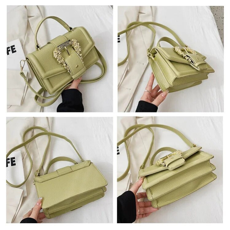 Luxus tervezői kézitáskák nőknek Retro nagy csatos nyeregtáskák Új trend Crossbody táskák Női szögletes táskák divatos bevásárlótáskák