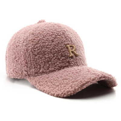 FS Winter Green Lambswool beisbolo kepurės vyrams Gamintojas Šiltos Moteriškos Kepurės Kelionės Neperpučiamos nuo vėjo Auksinės raidės Madingos kepurės Gorras