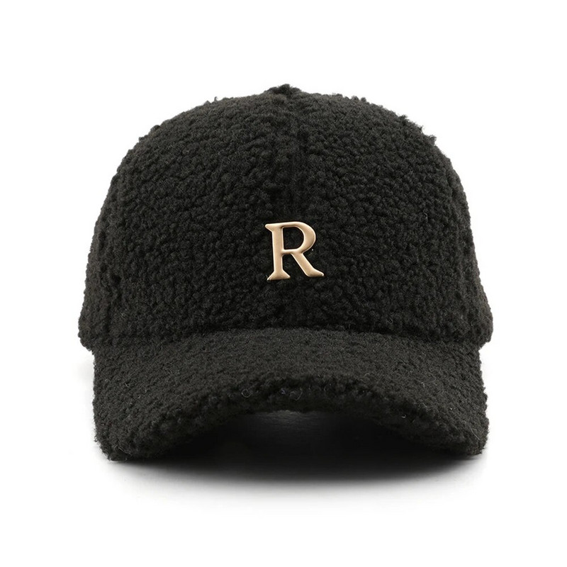 FS Winter Green Lambswool beisbolo kepurės vyrams Gamintojas Šiltos Moteriškos Kepurės Kelionės Neperpučiamos nuo vėjo Auksinės raidės Madingos kepurės Gorras