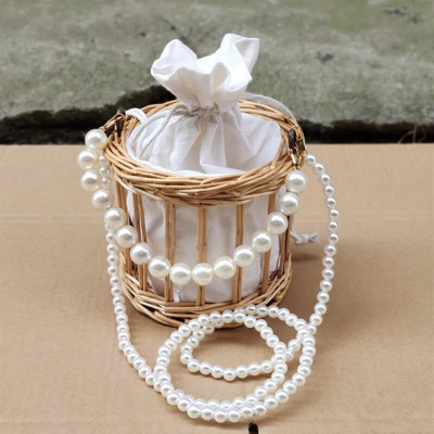 Slamnate torbe preko ramena za žene Male ručne torbe od ratana Ženska torba za odmor na plaži