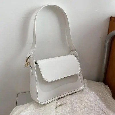 Luksuzne torbe preko ramena za žene PU kožne crne torbe na rame Torbe Bež kvačila Mala ručna torbica Torbica za ženske torbe