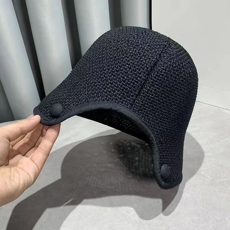 Juoda tvirta kibiro skrybėlė mada vasaros Panamos kepuraitė moterims Paplūdimyje saulė žvejyba Apsipirkimas Boonie Skrybėlė Moteriška kepurė Gorra kibiro kepurė
