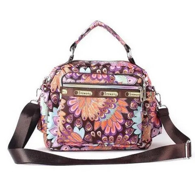 Proljeće jesen 2023. Nova kurirska torba na rame Višeslojna vodootporna ručna torba s patentnim zatvaračem velikog kapaciteta, lagana torba za majke, cvjetna