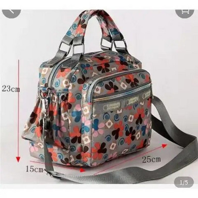Proljeće jesen 2023. Nova kurirska torba na rame Višeslojna vodootporna ručna torba s patentnim zatvaračem velikog kapaciteta, lagana torba za majke, cvjetna