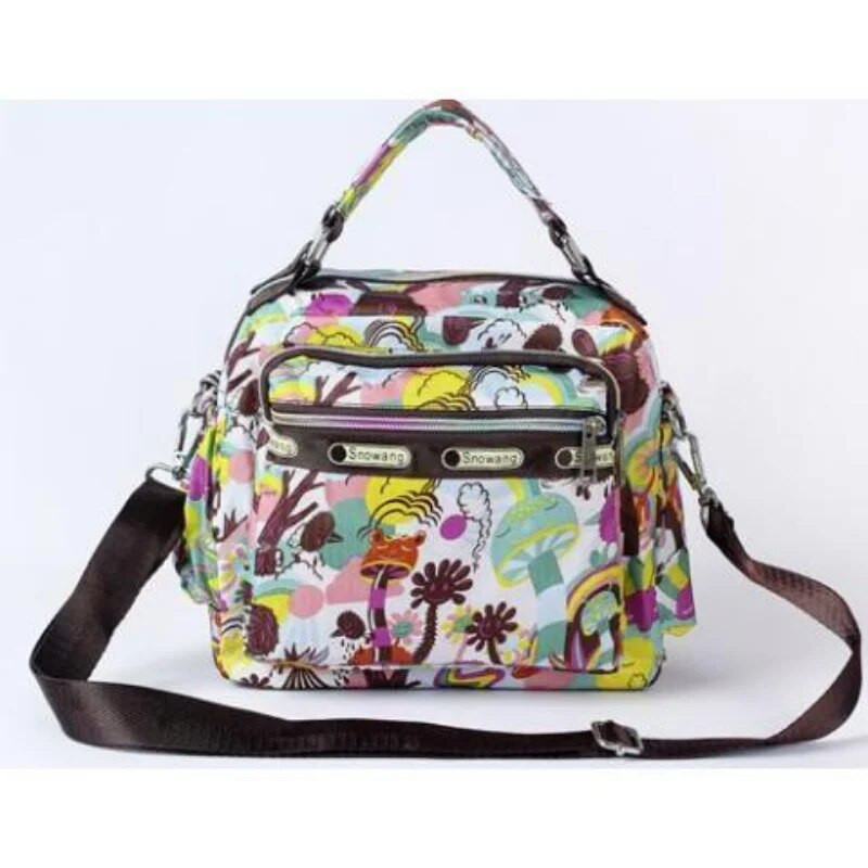 Proljeće jesen 2023. Nova kurirska torba na rame Višeslojna vodootporna ručna torba s patentnim zatvaračem velikog kapaciteta, lagana torba za majke, cvjetna