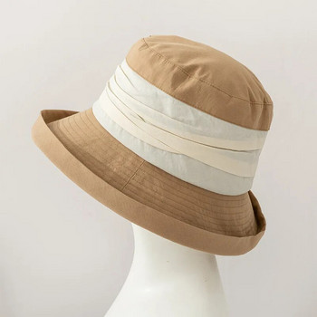 Πτυσσόμενο καλοκαιρινό λεπτό καπέλο αντηλιακού γυναικείο καπέλο κορεατικής ιαπωνικής μόδας ασορτί χρώματος Καπέλο για αντηλιακό καπέλο εξωτερικού χώρου