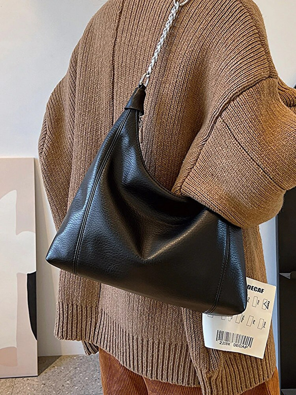 Vintage torbe za slobodno vrijeme ispod pazuha velikog kapaciteta za žene 2023., trendi moda, jednostavna ženska velika torba, svestrana torba za rame