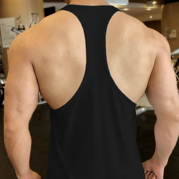 2023 Ανδρικά γυμναστήρια Γυμναστήρια Tank Workout Tank Top Βαμβακερό γιλέκο για τρέξιμο Bodybuilding Undershirt Ανδρικά Stringer Fitness Αμάνικα μπλουζάκια
