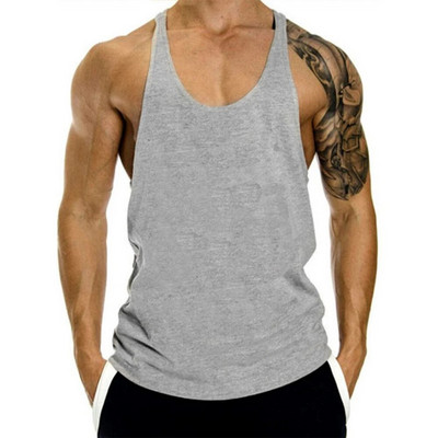 2023 Muškarci Fitness Gyms Tank Workout Majica bez rukava Pamučni prsluk za trčanje u teretani Bodybuilding potkošulja Muške Stringer Fitness majice bez rukava